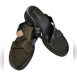 Harley-Davison Black Leather Sandals Size 8.5